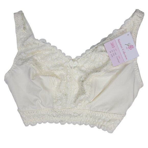 ABC Signature 503 Lace Embrace Bra Bras Size 38D Candlelight Color Comfort - Picture 4 of 12